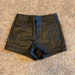 american eagle leather shorts